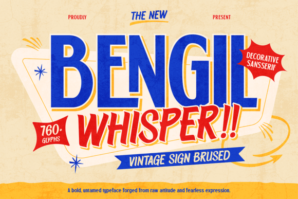 Bengil Whisper: A Bold Font for High-Energy Design Projects