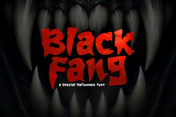 Blackfang: A Distinctive Halloween Typeface for High-Impact Horror Design