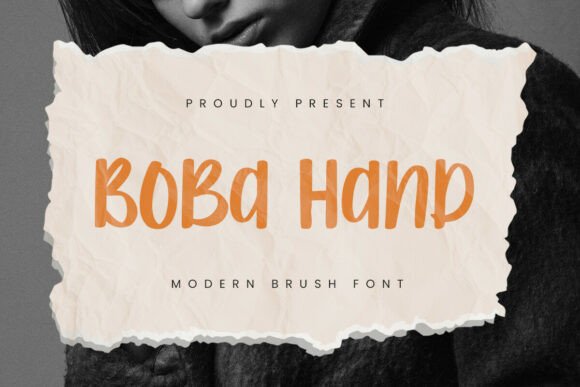 Boba Hand: A Playful Brush Font for Warm and Inviting Designs