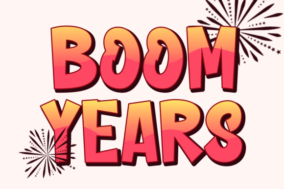 Boom Years: Merging Urban Grit with Playful Typography