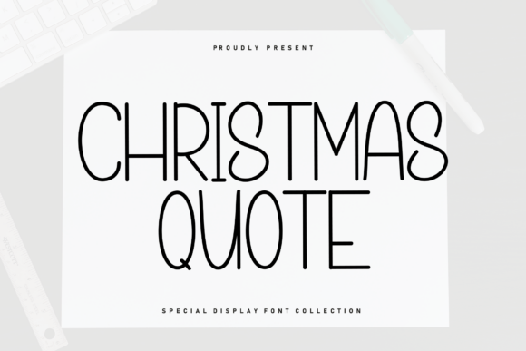 Christmas Quote: A Cozy Font for Creative Designs