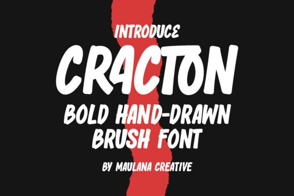 Cracton: A Bold Brush Font for Dynamic Design Projects