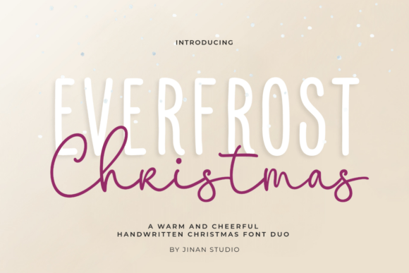 Everfrost Christmas Duo: Festive Typography for Cohesive Holiday Designs