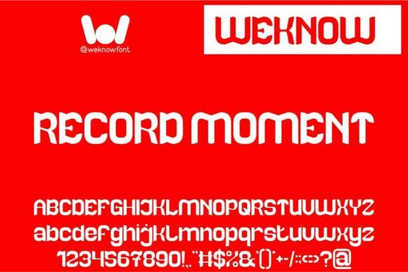 Exploring the Charm and Versatility of the Record Moment Typeface