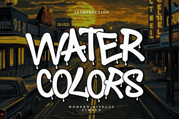 Exploring the Vibrant World of Water Colors: A Fun and Creative Display Font