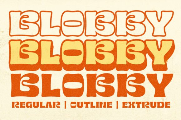 Get Groovy with Blobby: A Retro Bubble Font for Bold Creativity