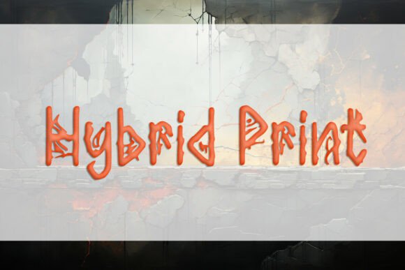 Hybrid Print: A Versatile Typeface for Modern Design Needs