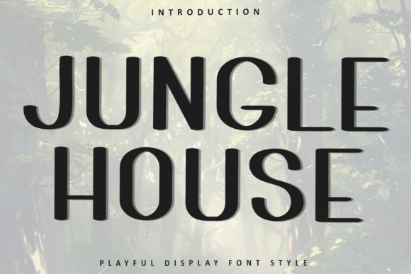 Jungle House: A Festive Typeface for Holiday Magic