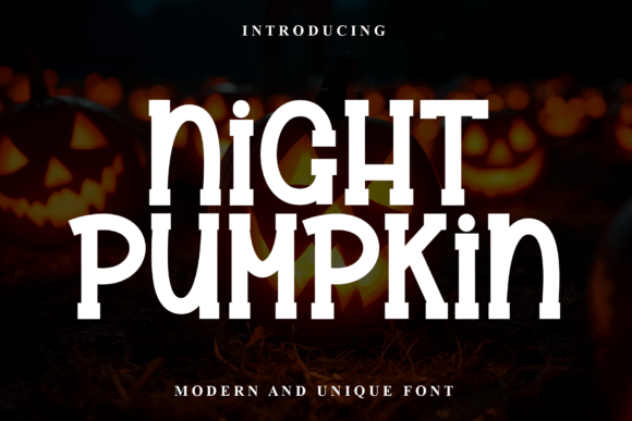 Night Pumpkin: A Distinctive Display Font for Creative Typography