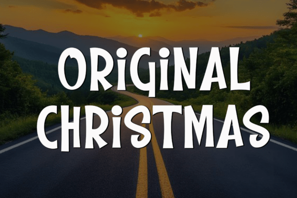 Original Christmas: A Timeless Handwritten Font for Creative Designs