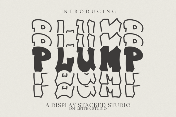 Plump Stacked Font: A Bold, Bubbly Solution for Modern Design Projects