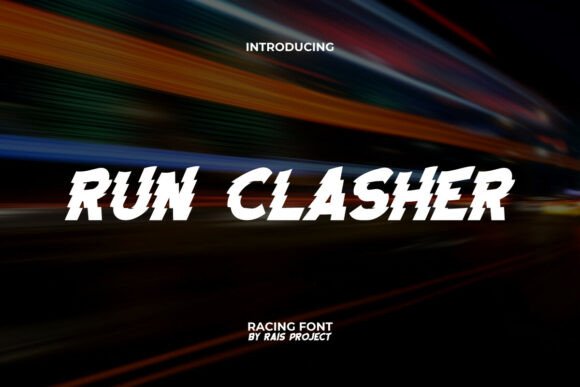 Run Clasher: A Bold, Glitchy Display Font for Dynamic Designs