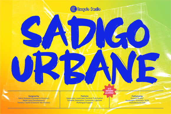 Sadigo Urbane: Where Urban Energy Meets Typography
