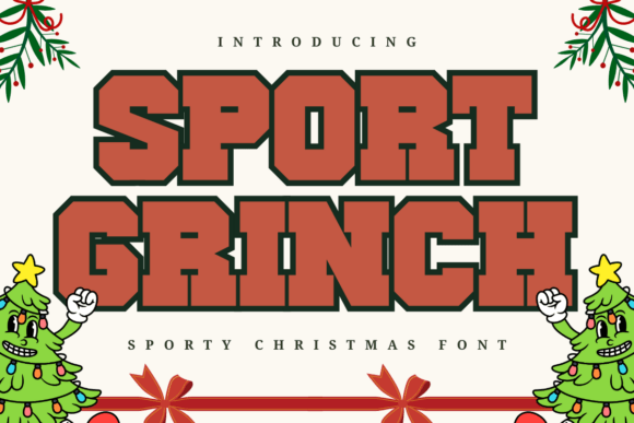 Sport Grinch: A Sporty Font with Festive Flair