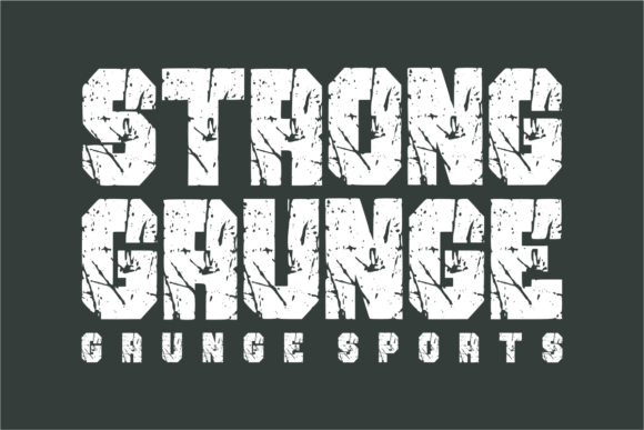 Strong Grunge: A Bold Typeface for Impactful Design