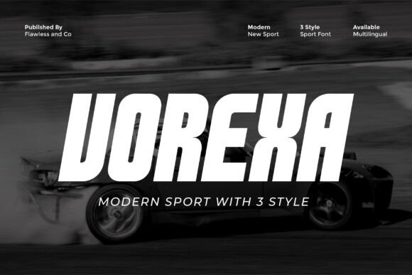 Vorexa: A Bold Font for High-Energy Design Projects