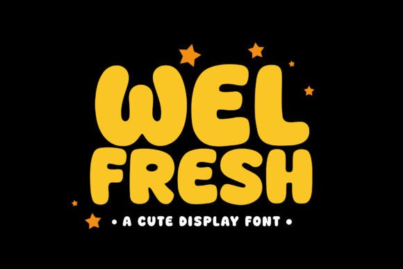 Welfresh: A Playful Font for Joyful Designs